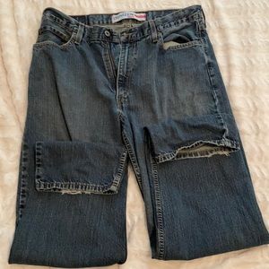 100% cotton Denizen blue jeans